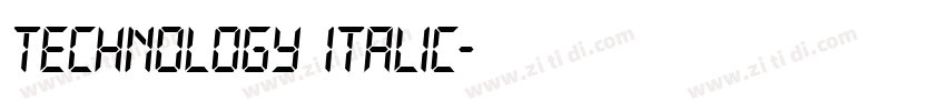 Technology Italic字体转换